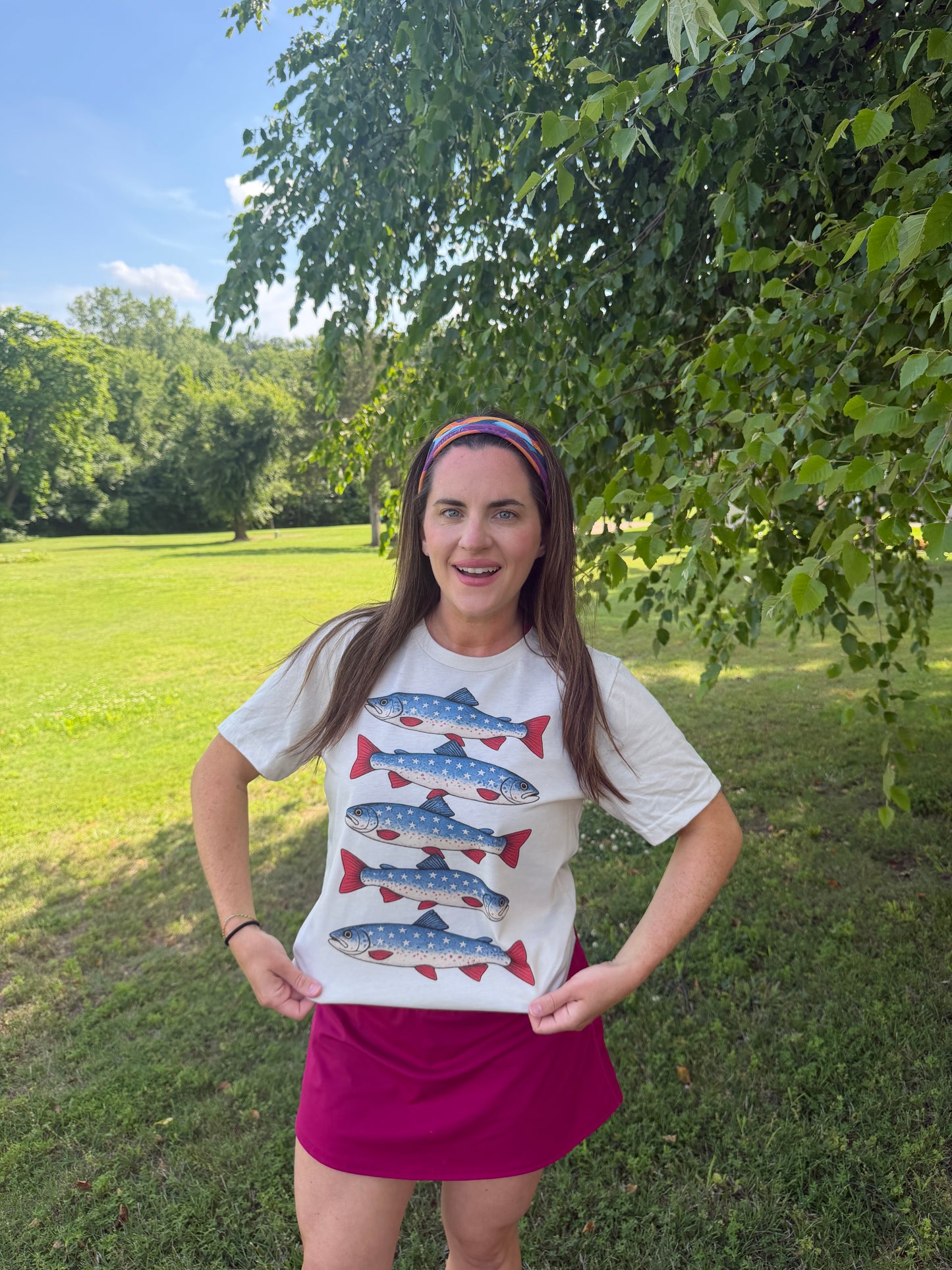 Patriotic Trout Tee